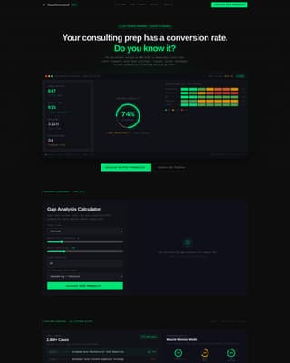 Casecommand - High-Performance Consulting Landing Page Template