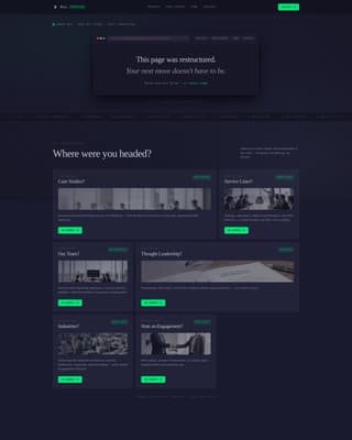 Consulting Firm 404 Error Navigation Recovery Website Template