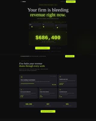 Billable - High-Voltage Consulting Firm Landing Page Template