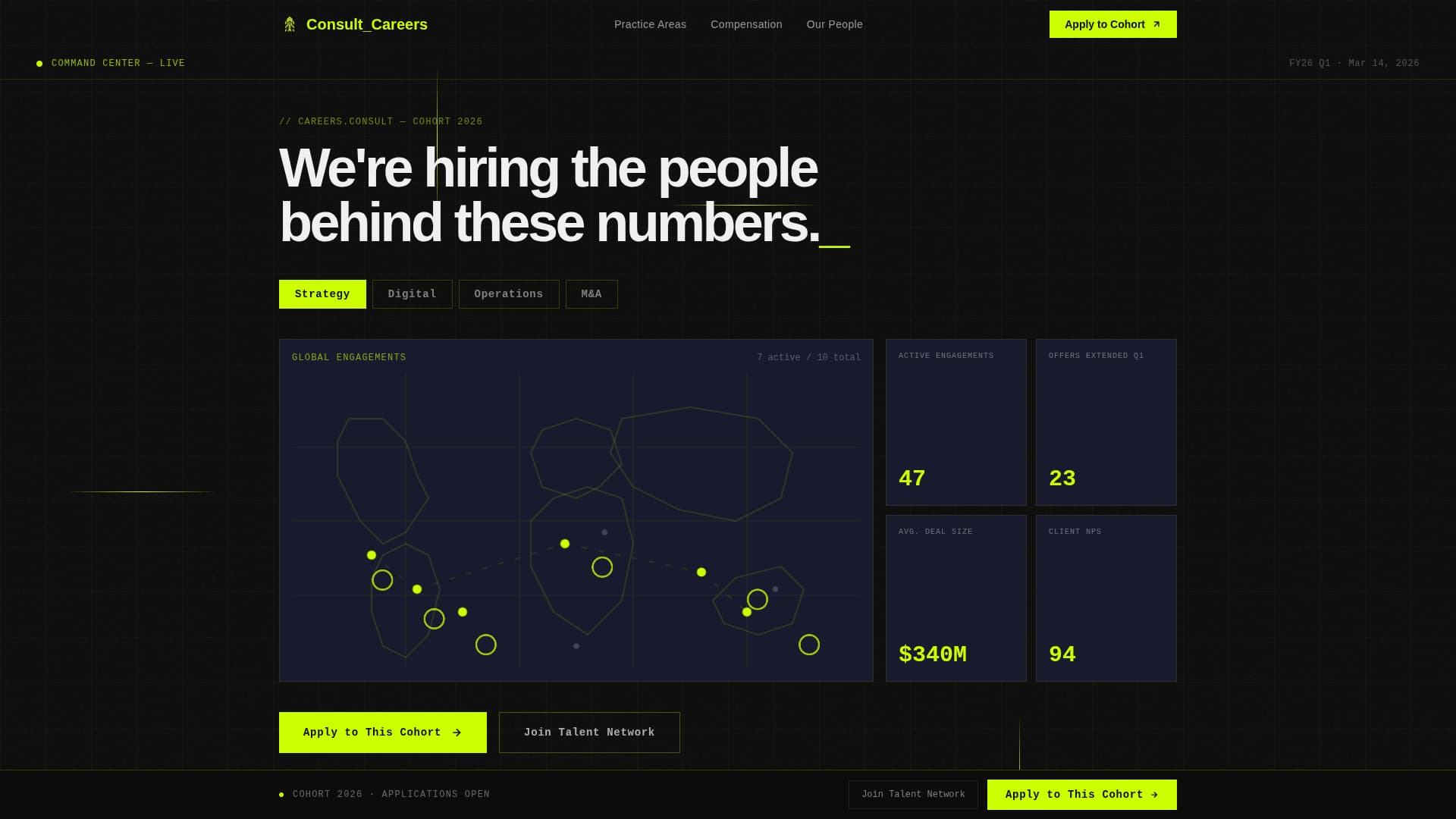 Elite Consulting Firm Talent Recruitment Website Template