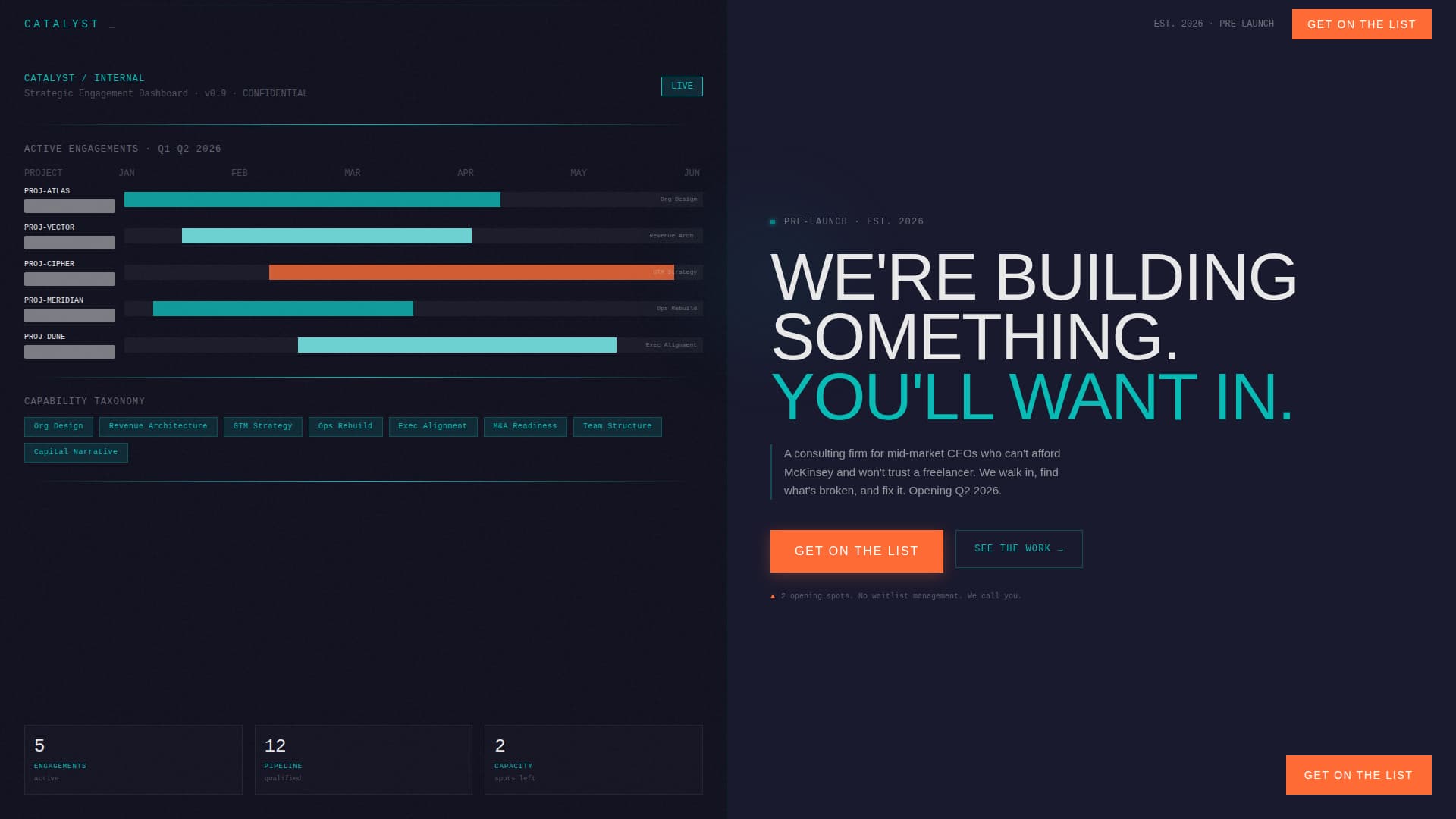 Consulting Firm Pre-Launch & Grand Opening Website Template
