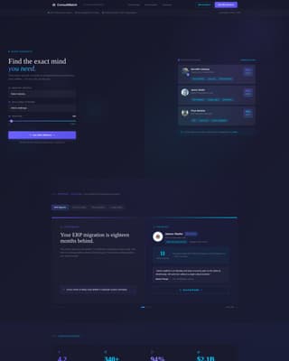 Consultant Matching & Diagnostic Estimator Website Template