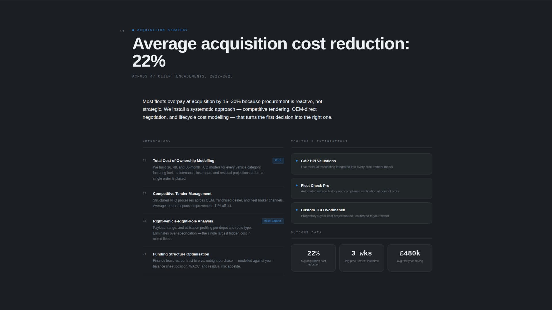 Fleet - Precision Fleet Management Landing Page Template