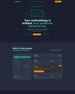 Proposalforge - Powerful Consulting Landing Page Template