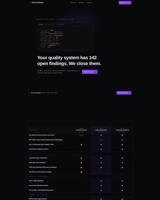 Audit - Precision Quality Management Landing Page Template