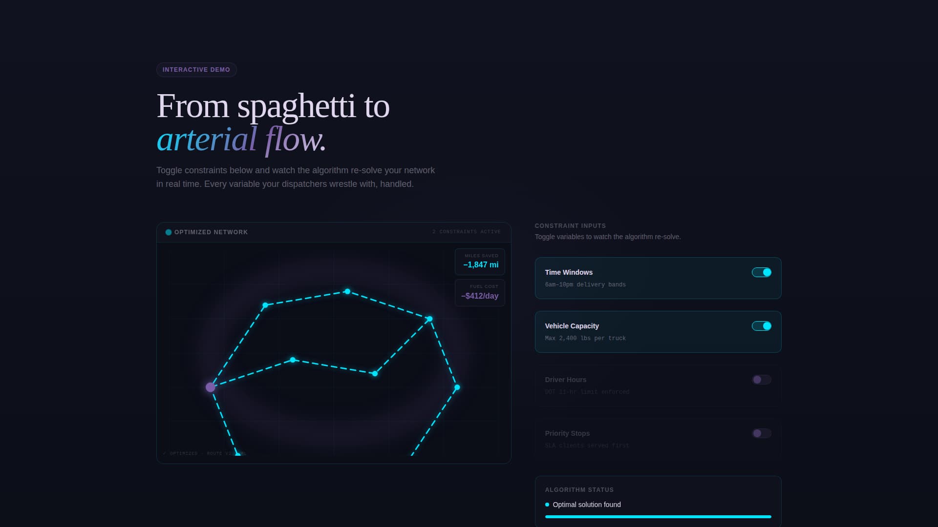 Routea - Intelligent Fleet Optimization Landing Page Template