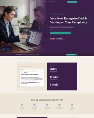 Verify — Certified SaaS Compliance Landing Page Template