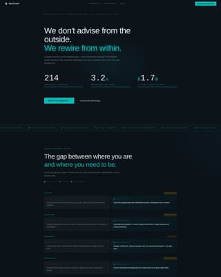 High-Stakes Advisory Impact Metrics Website Template