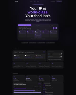 Consult - Powerful Social Media Landing Page Template