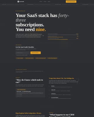 SaaS Consulting FAQ Website Template