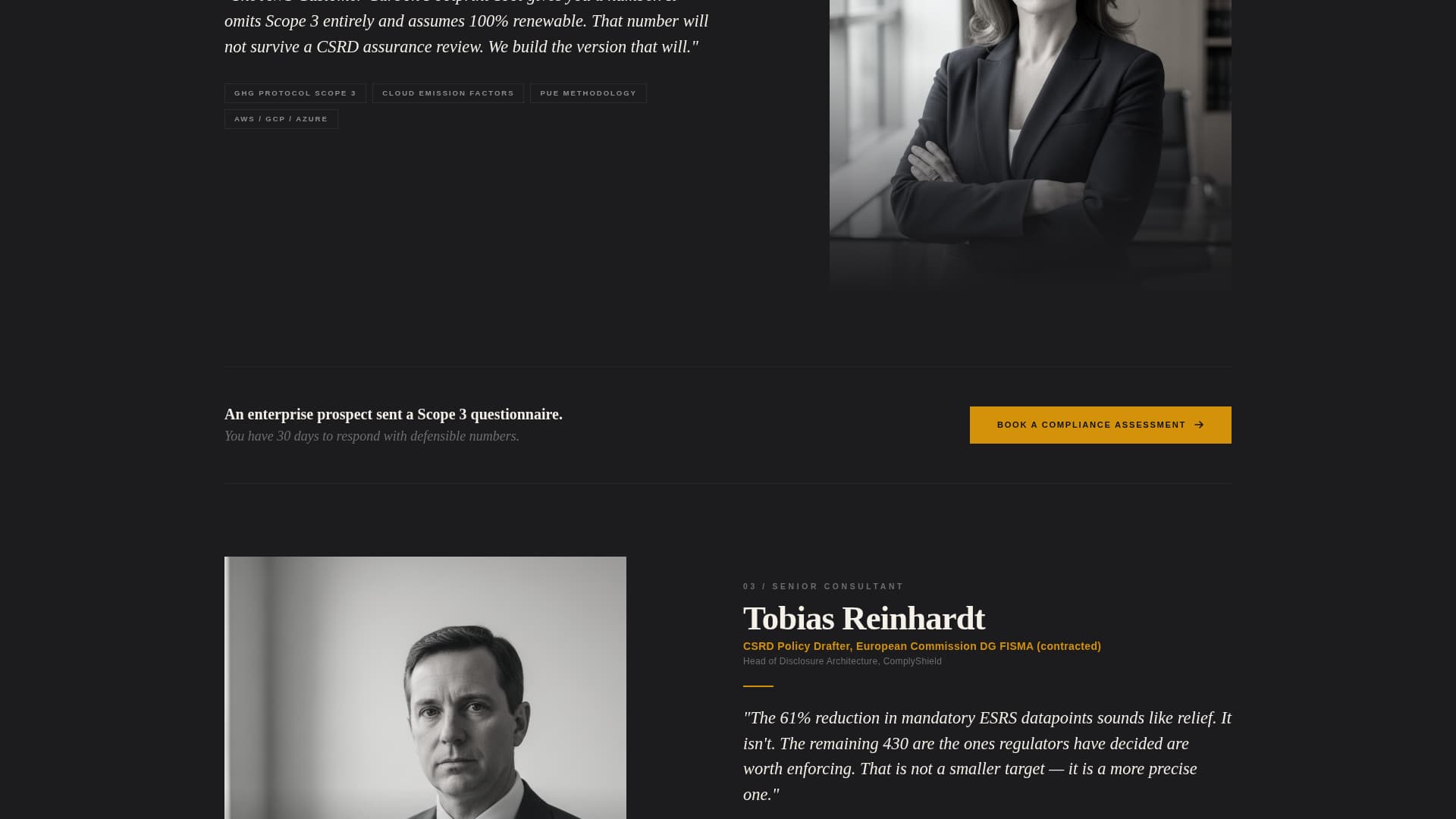 Comply - Authoritative SaaS Compliance Landing Page Template
