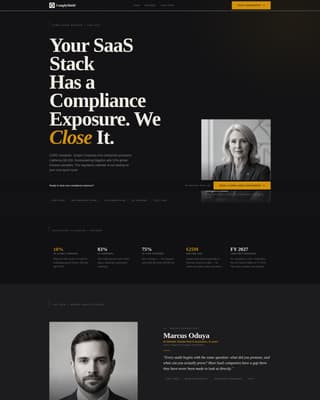 SaaS Consulting Professional Website Template