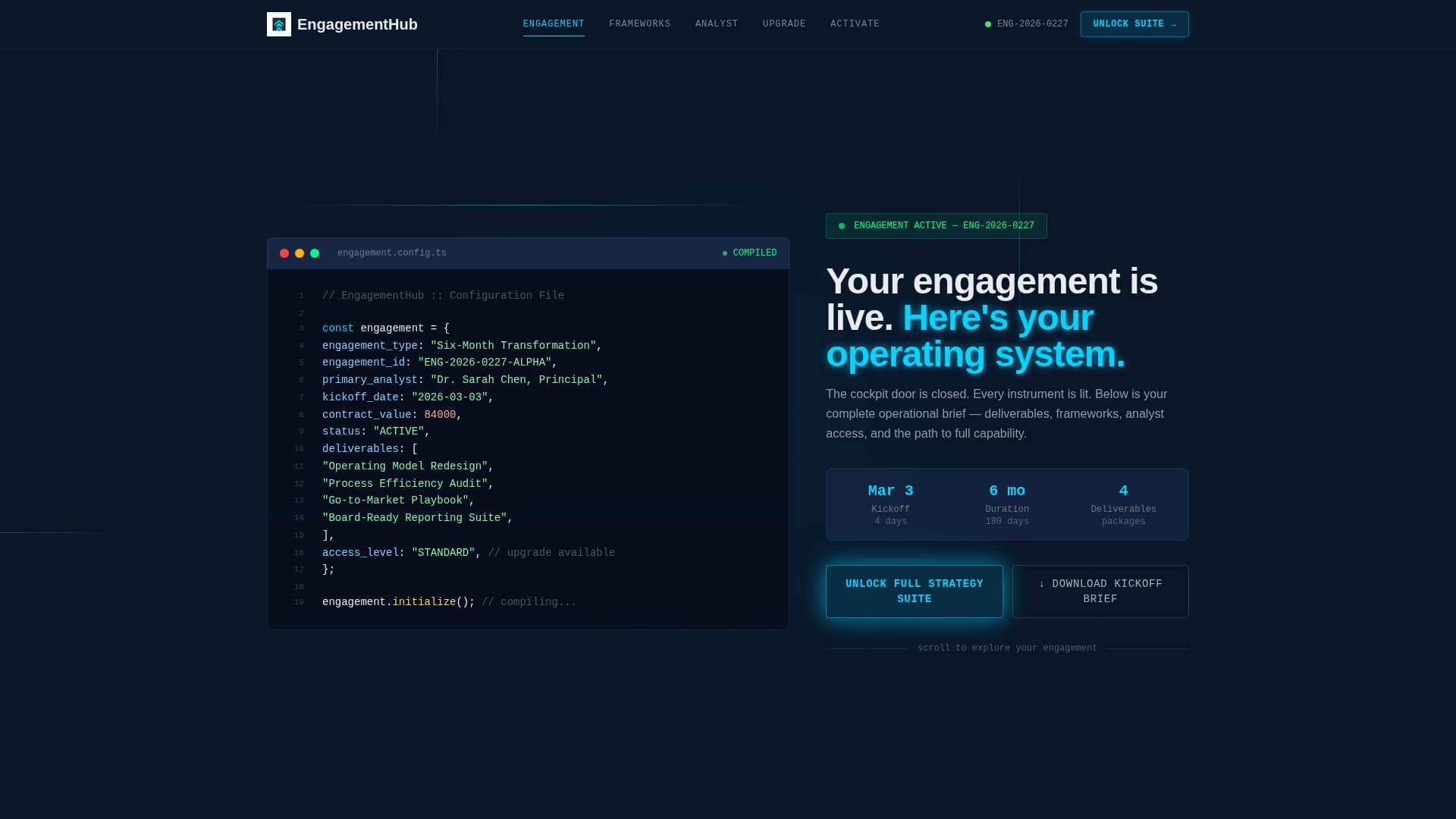 Consulting Firm New Client Welcome & Onboarding Website Template