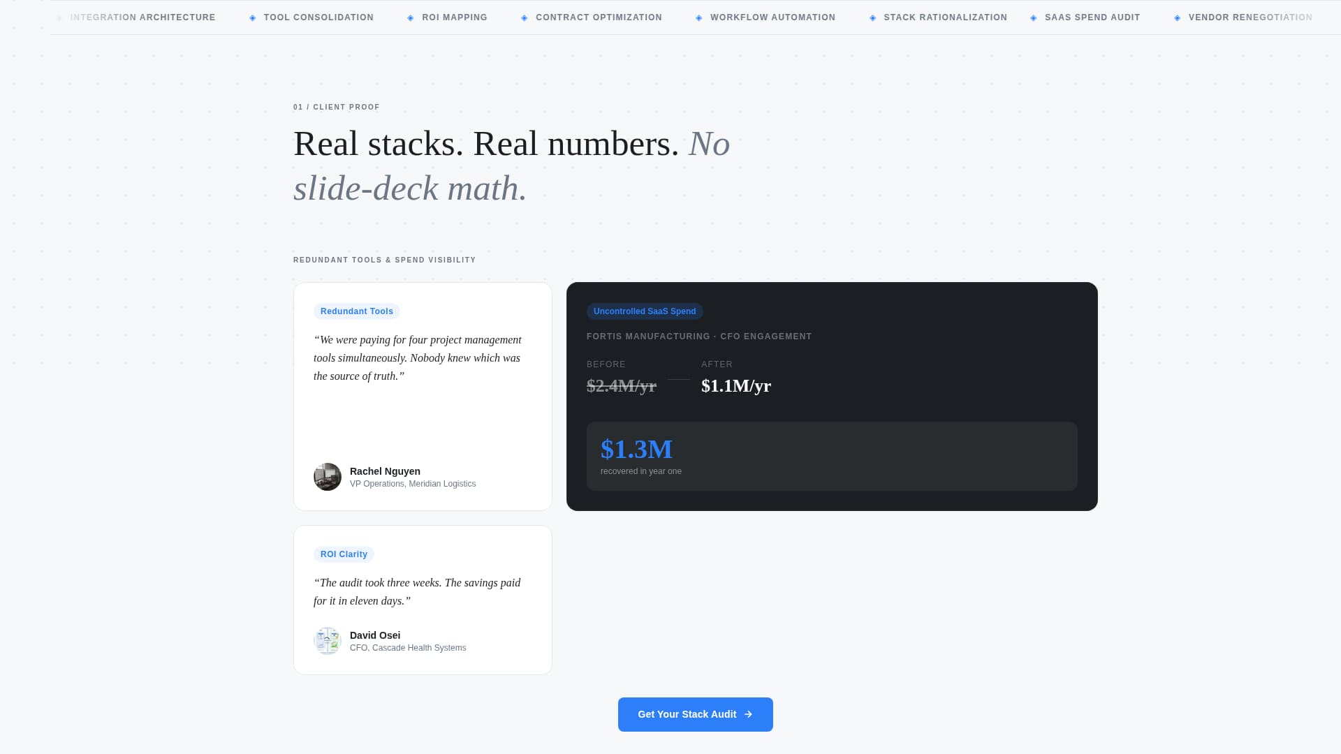 Stackaudit - Precision SAAS Landing Page Template