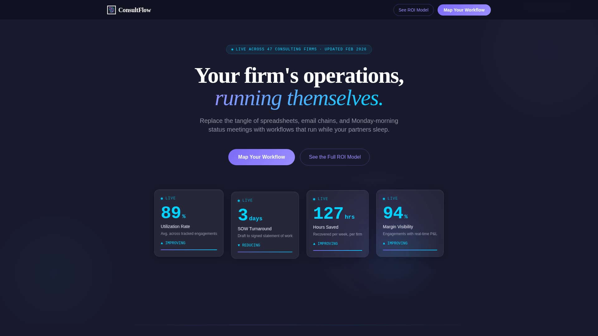 Automate - Dynamic Consulting Landing Page Template