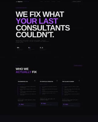 Aligncore - Ruthless Consulting Landing Page Template