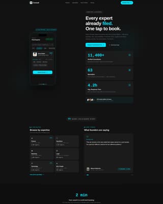 Advise — Strategic Consulting Landing Page Template