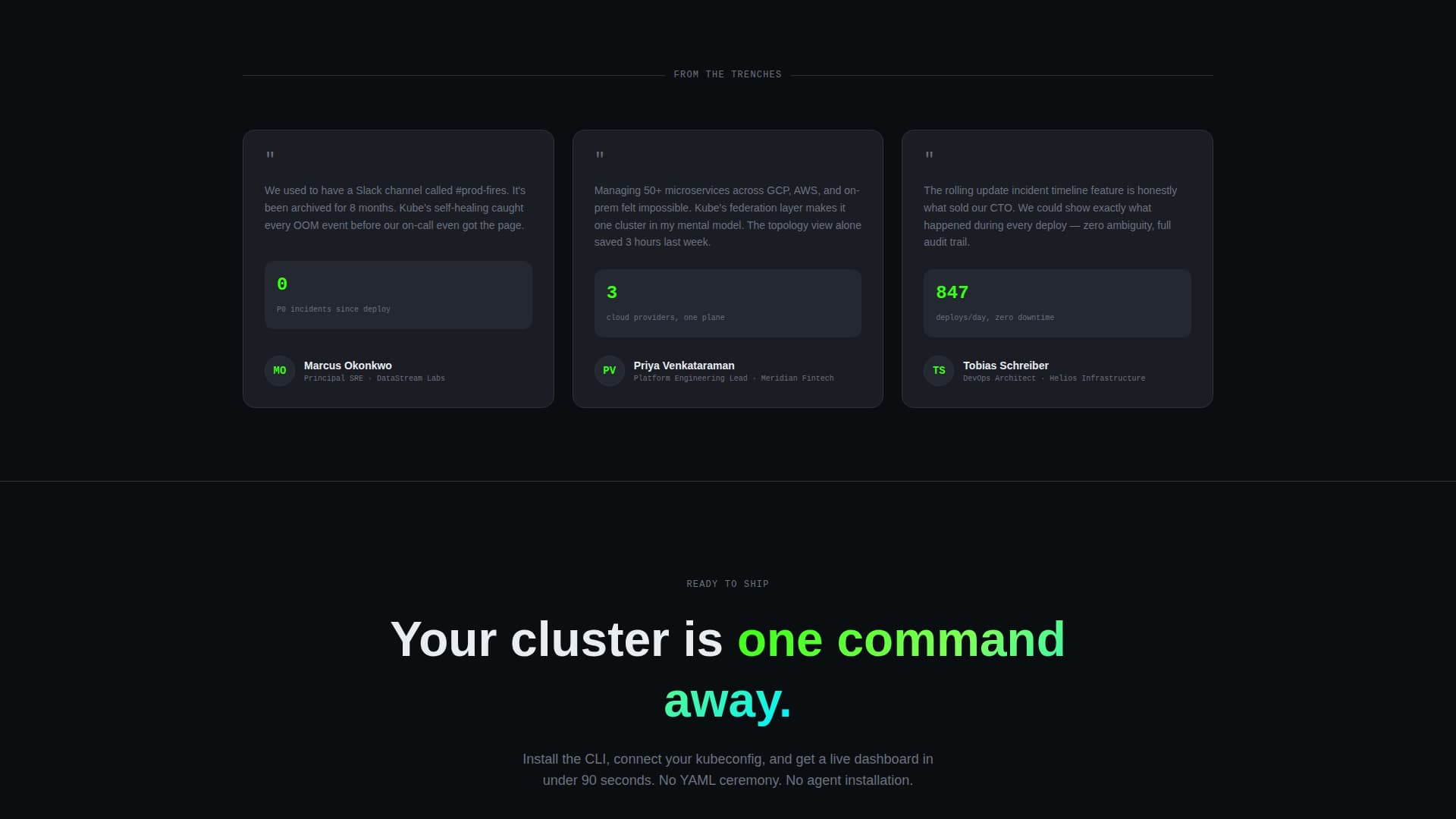 Kube - Powerful Container Landing Page Template