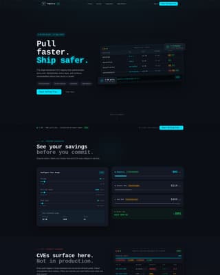 Registry - Powerful Container Landing Page Template