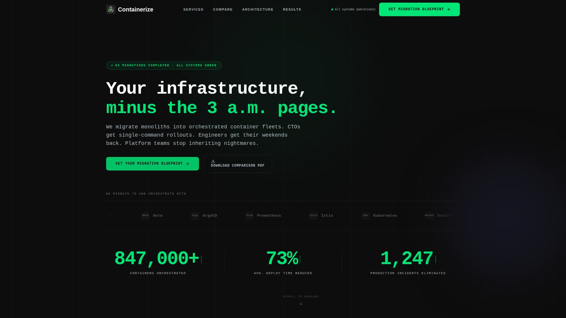 Containerize - High-Performance Containerization Landing Page Template