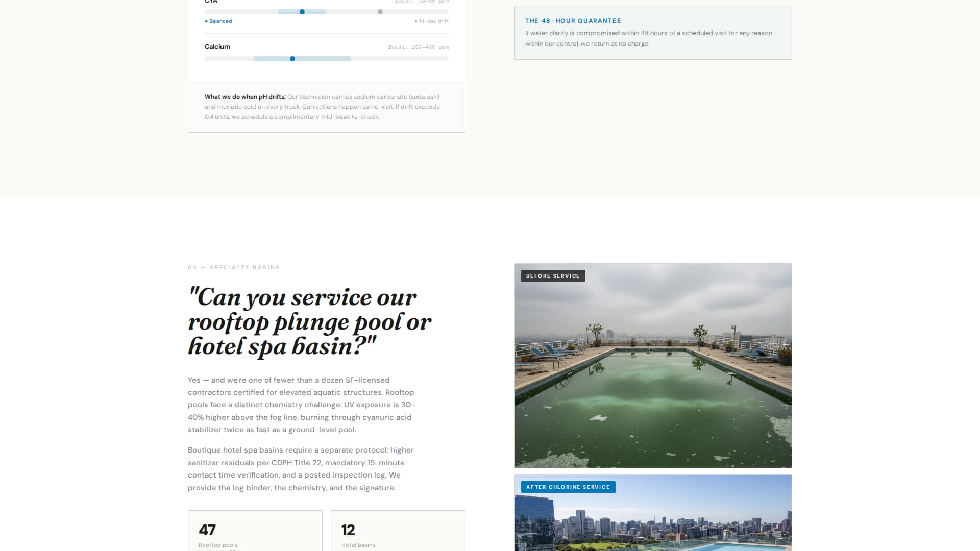 Clarity — Precision Water Treatment Landing Page Template