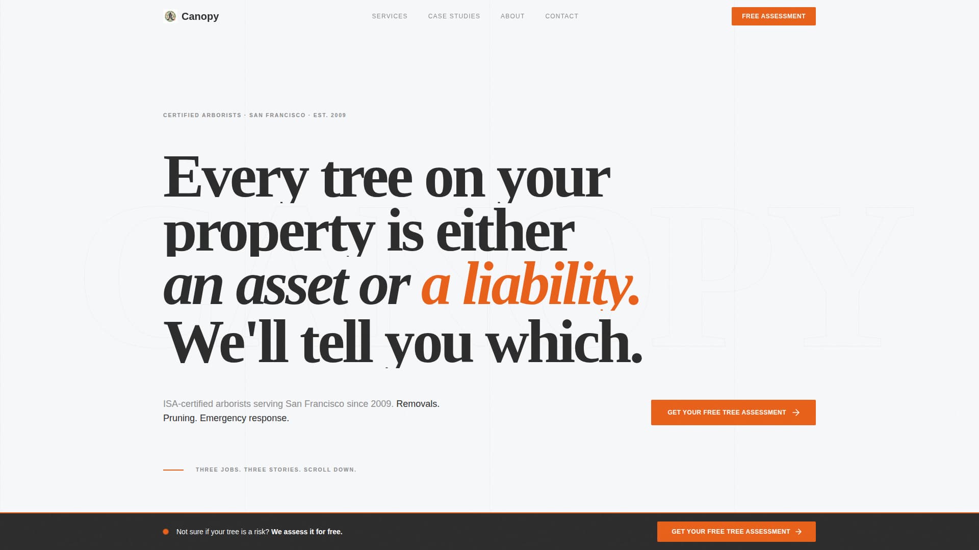 Canopy — Verified Forestry Contractor Landing Page Template