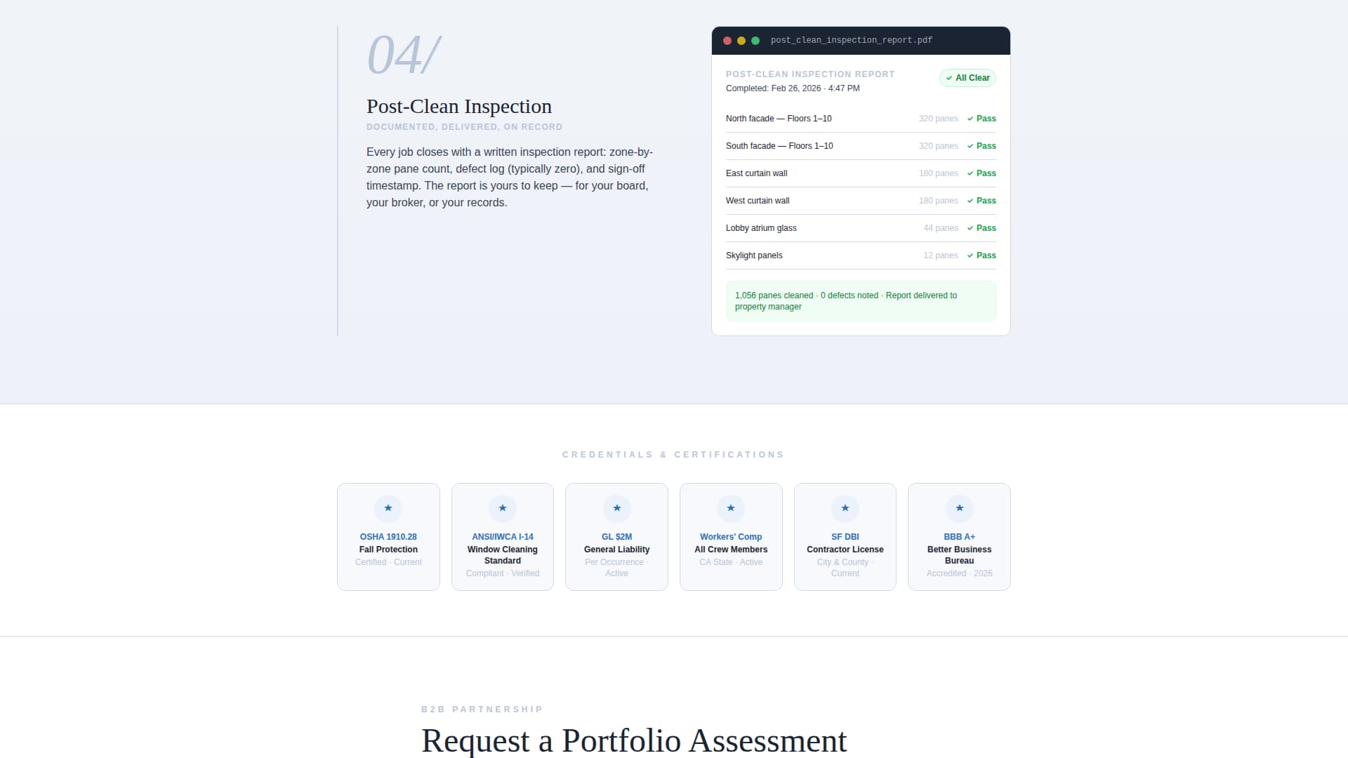 Pane - Authoritative Windowcleaning Landing Page Template