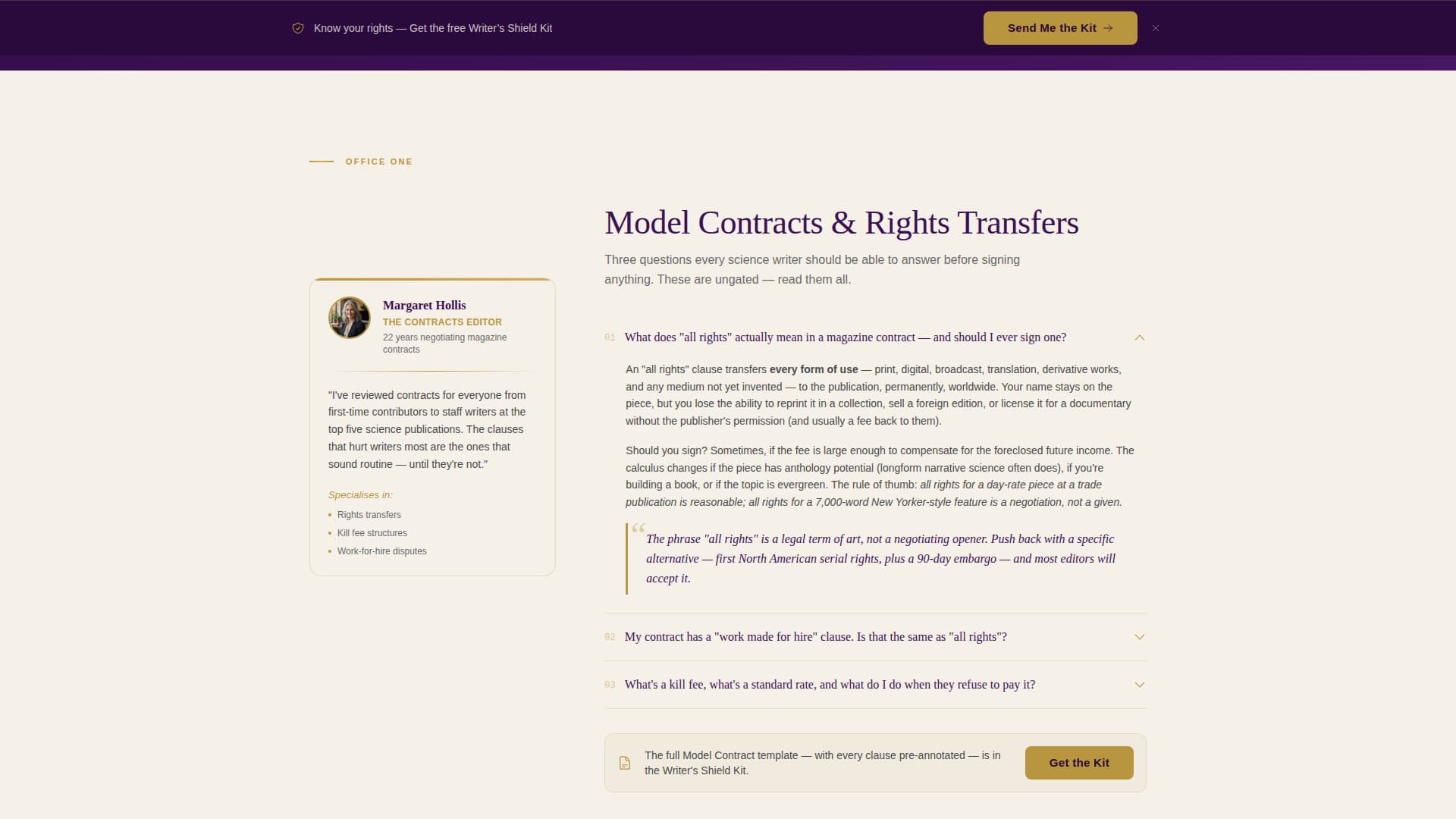 Byline — Expert Technical Journalist Landing Page Template