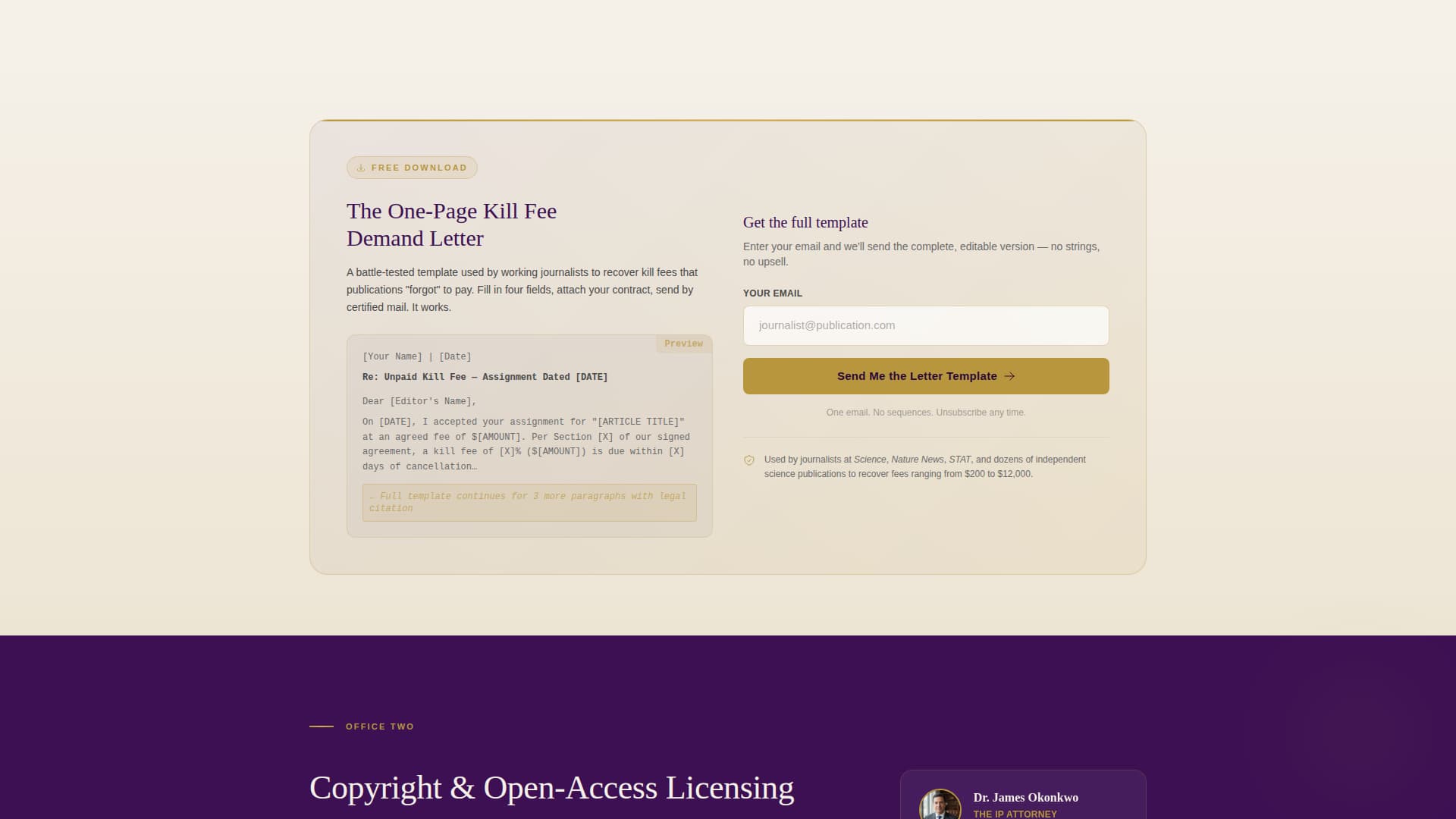 Byline — Expert Technical Journalist Landing Page Template