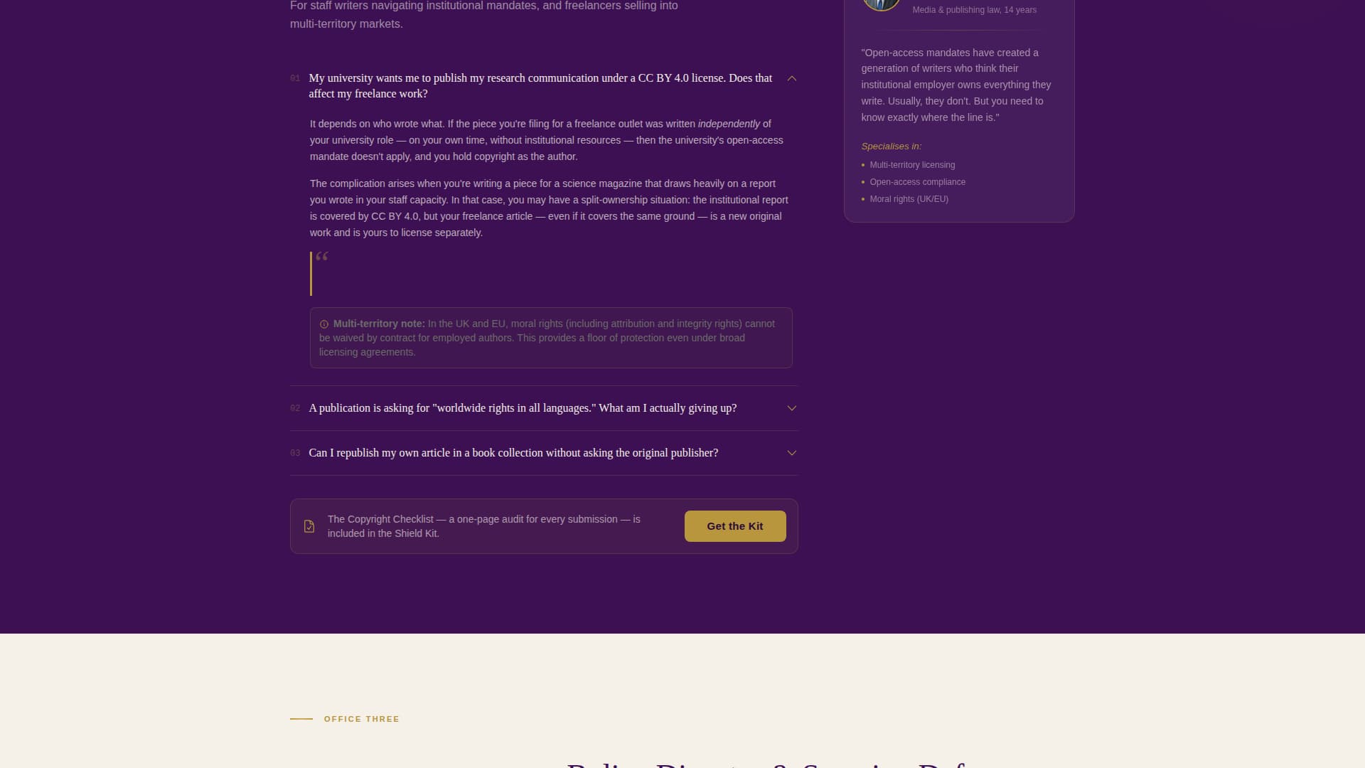 Byline — Expert Technical Journalist Landing Page Template