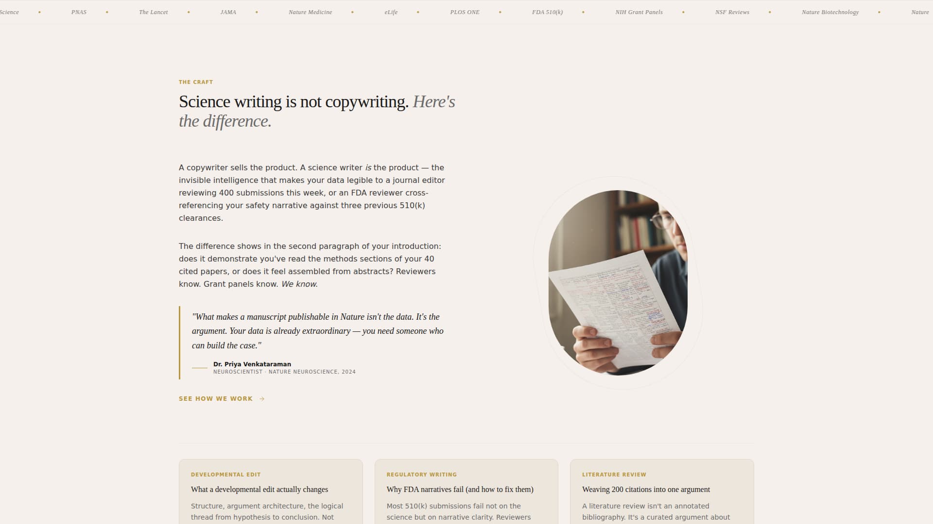 Annotate - Compelling Sciencewriting Landing Page Template