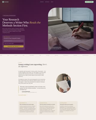 Annotate - Compelling Sciencewriting Landing Page Template
