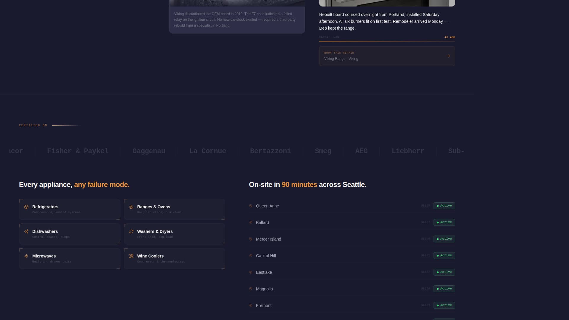 Diagnose - Rapid Appliancerepair Landing Page Template