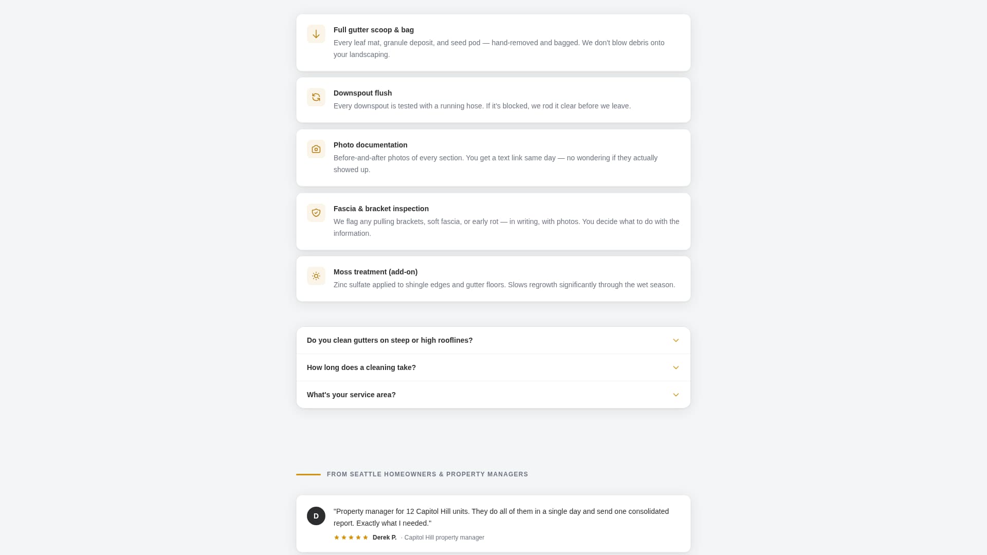 Rainflow - Trusted Guttercleaning Landing Page Template