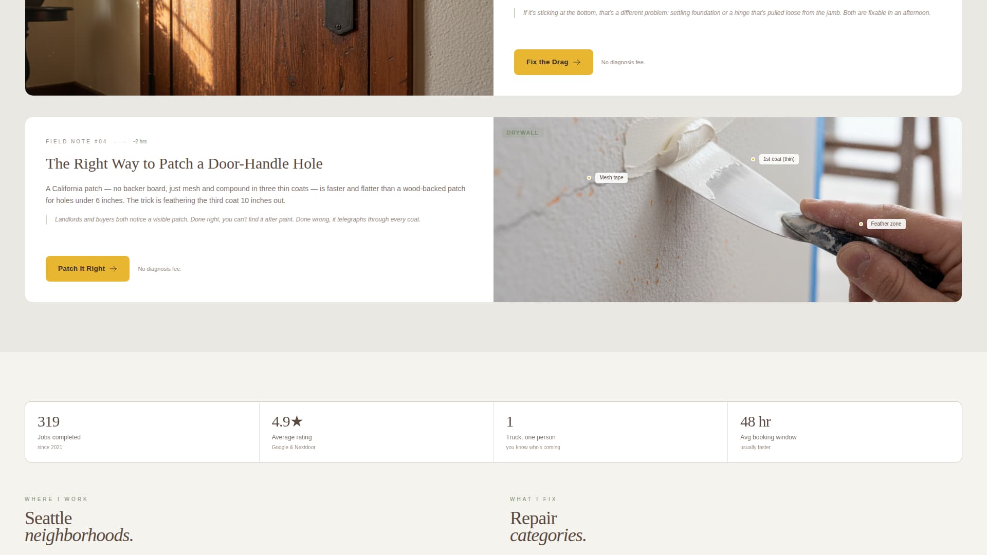 Fixr - Trusted Handyman Landing Page Template