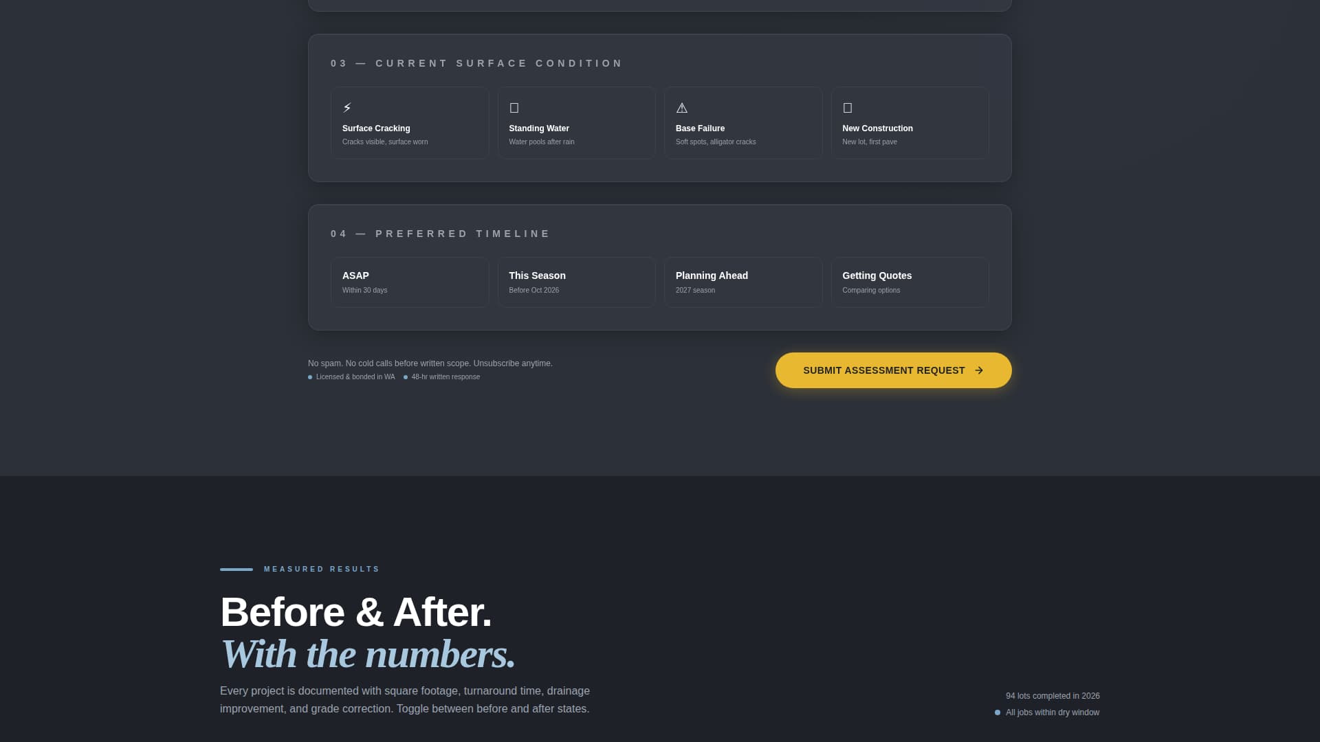 Blacktop - Highimpact Asphalt Landing Page Template