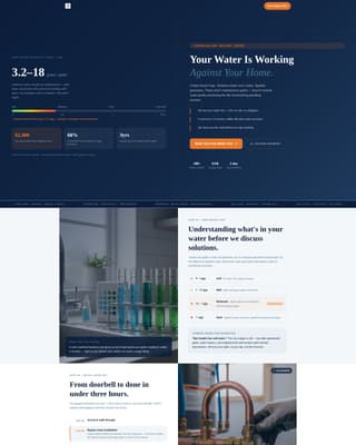 Pristine — Authorized Water Softener Landing Page Template
