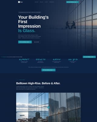 Pane - Executive Commercial Landing Page Template