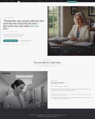 Advocate - Trusted Eldercare Landing Page Template