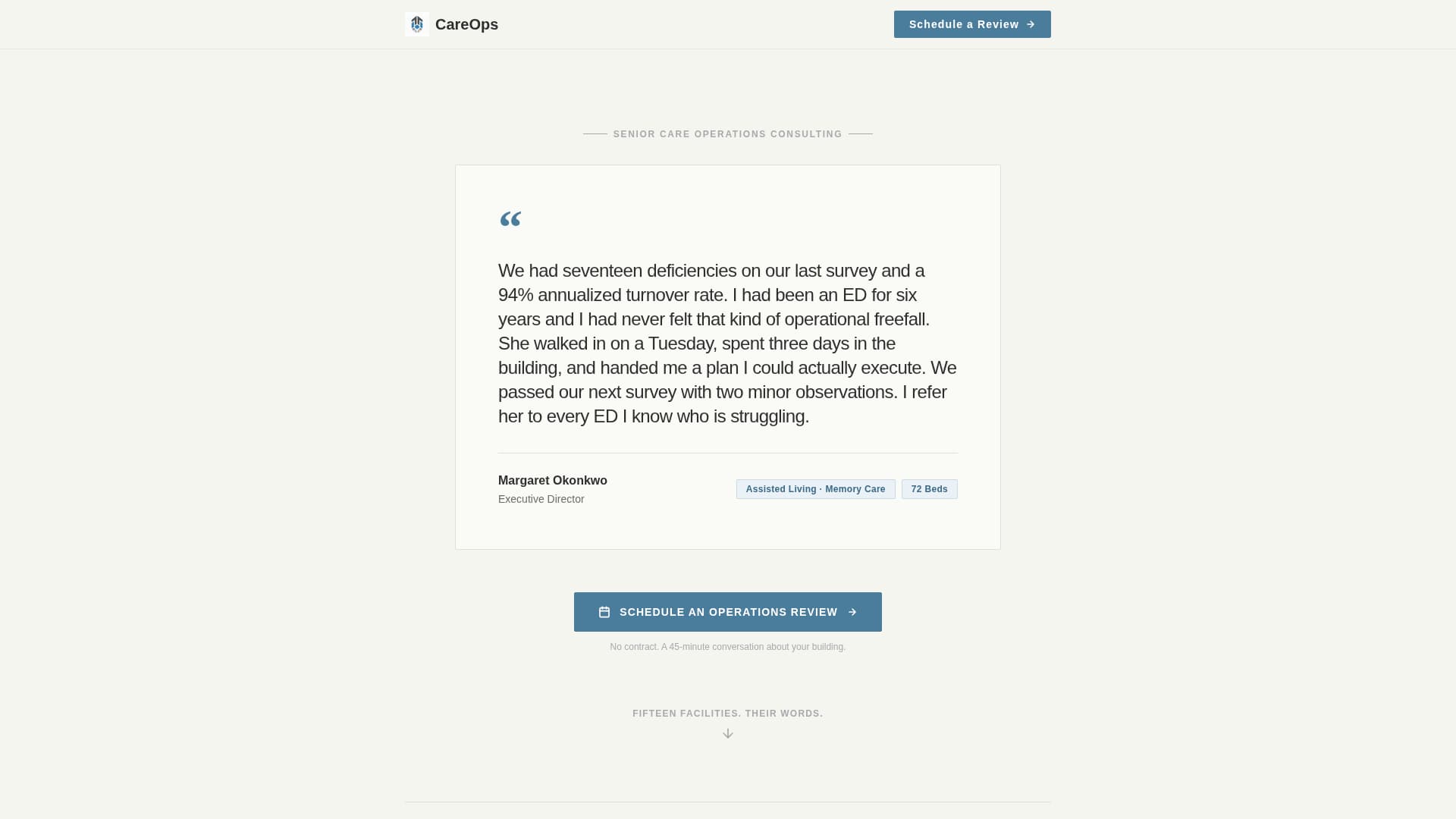 Comply - Trusted Seniorcare Landing Page Template