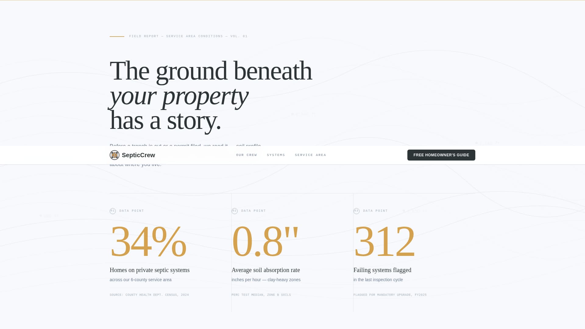 Septiccrew - Authoritative Installer Landing Page Template
