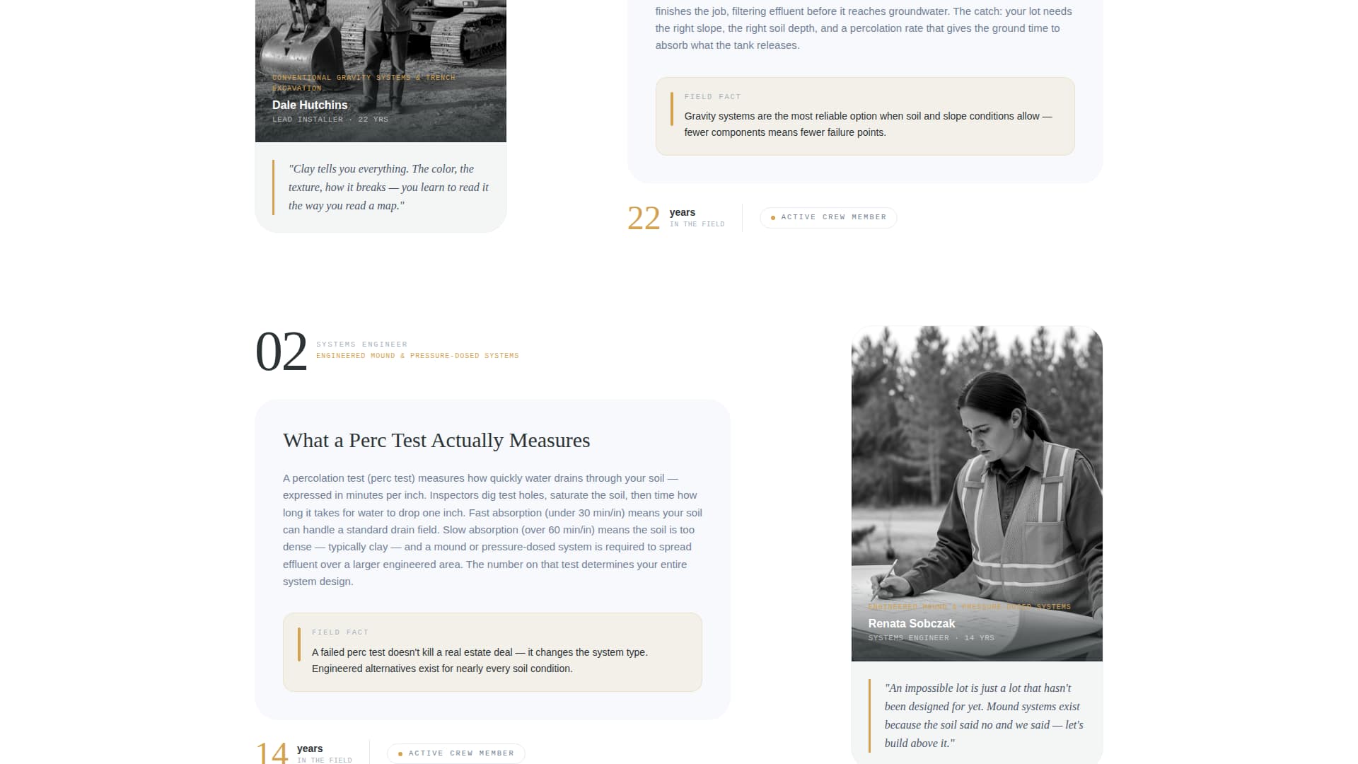 Septiccrew - Authoritative Installer Landing Page Template
