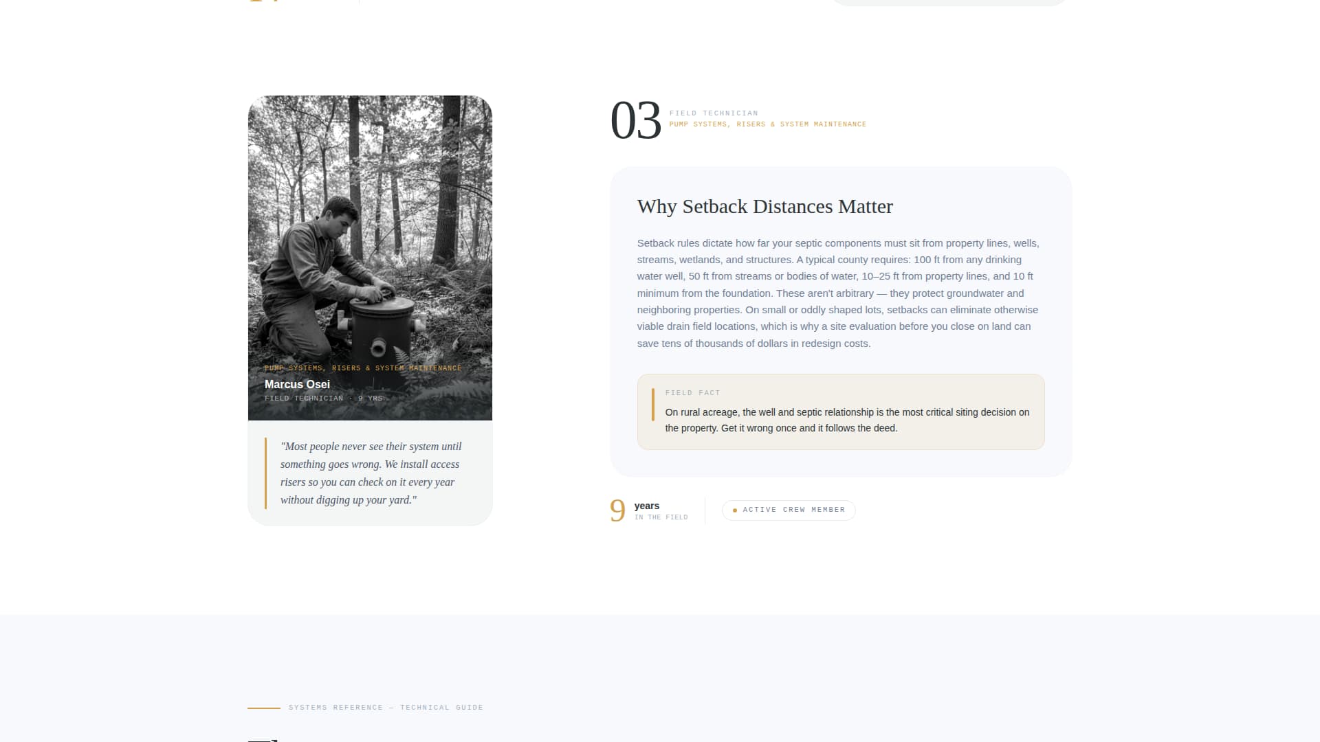 Septiccrew - Authoritative Installer Landing Page Template