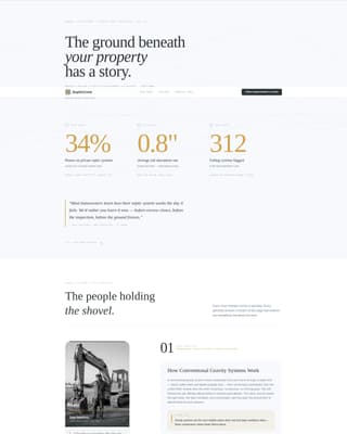Septiccrew - Authoritative Installer Landing Page Template