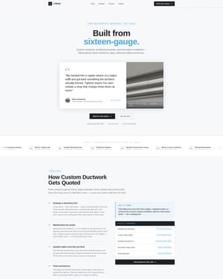 Smith — Masterful Steel Fabrication Landing Page Template