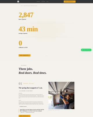 Gate - Trusted Garagedoor Landing Page Template