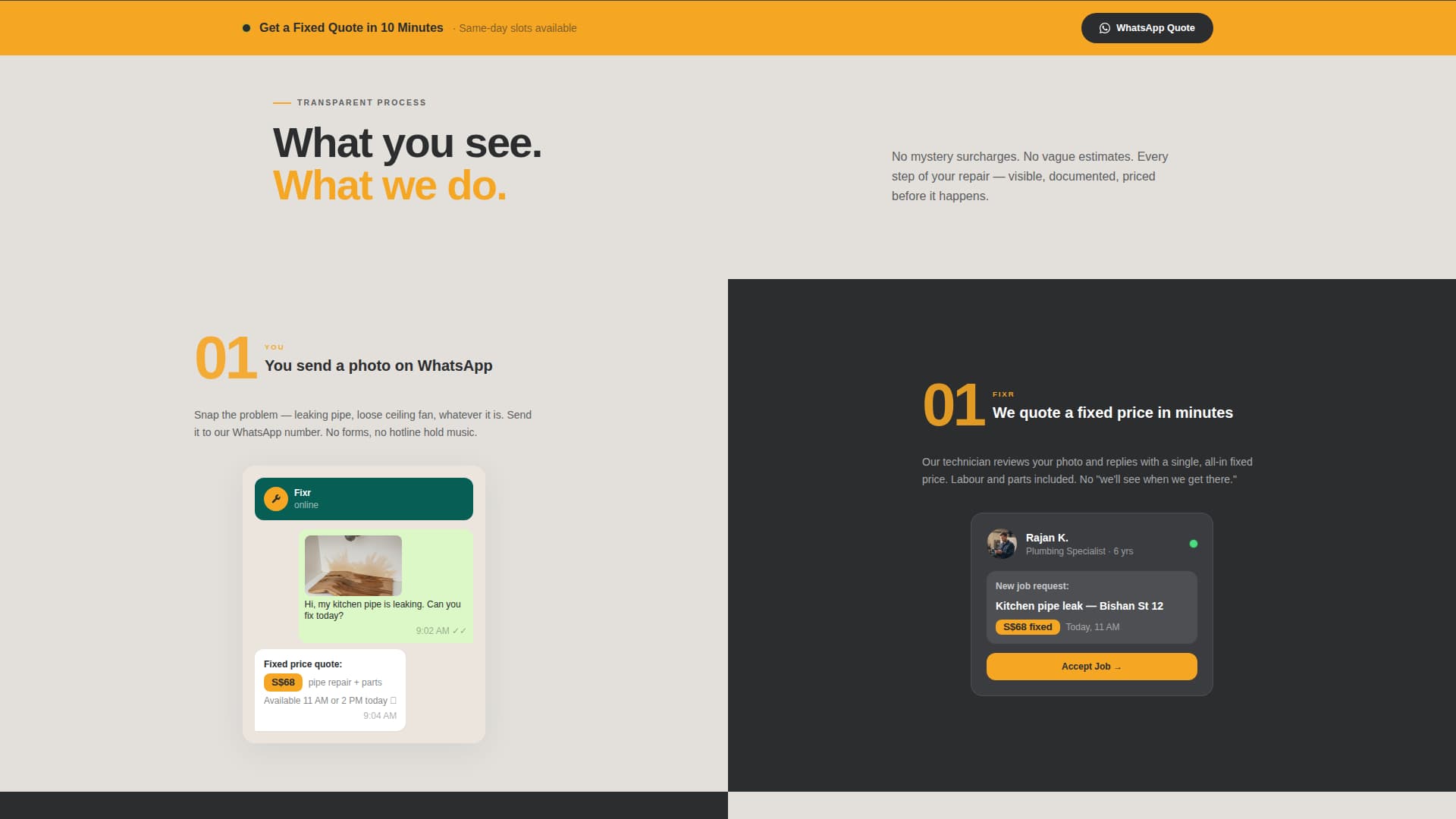 Fixr — Expert Maintenance Services Landing Page Template