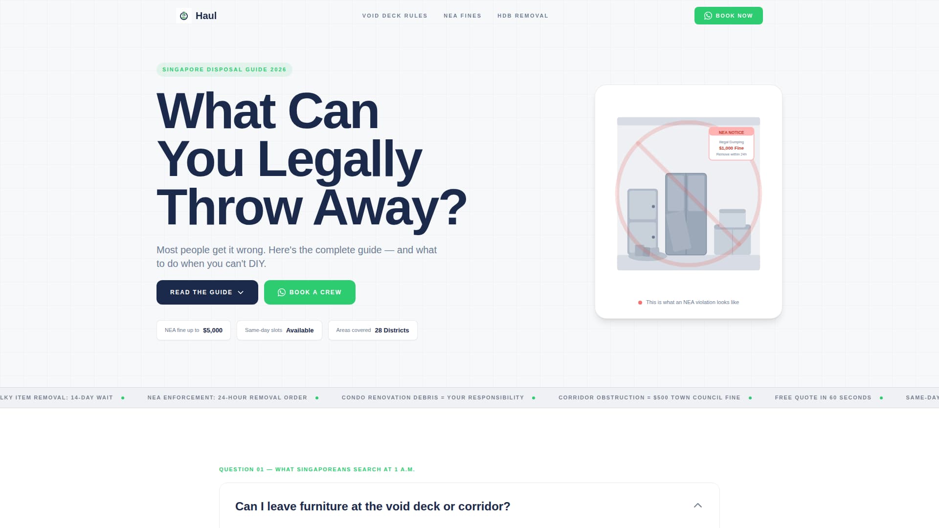Skip — Fast Junk Disposal Landing Page Template