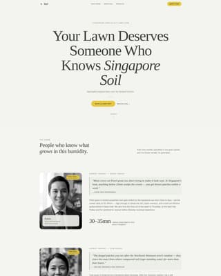 Singapore Local Booking Website Template