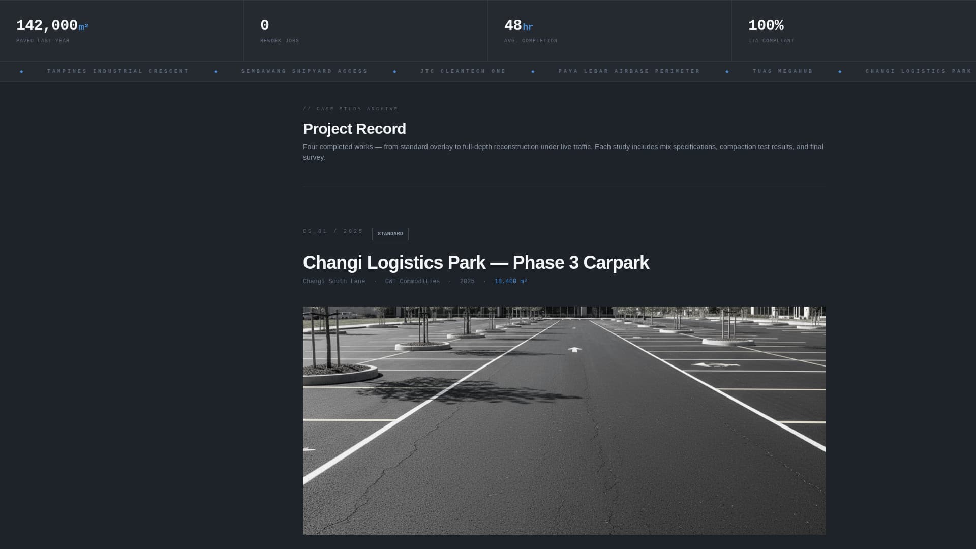 Tarmac - Precision Paving Landing Page Template